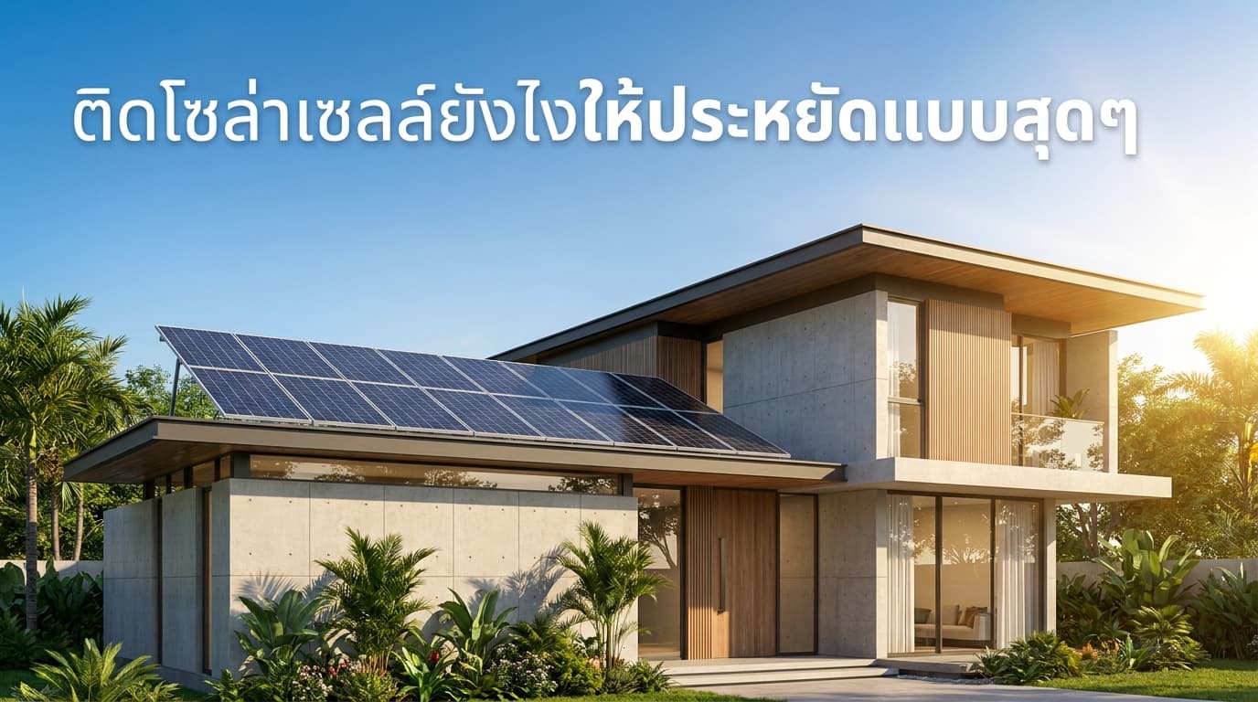 ติดโซล่าเซลล์ยังไงให้ประหยัดแบบสุดๆ เคล็ดลับลดค่าไฟที่คนระยองต้องรู้ โดย เอนีเทค (Aneetech)